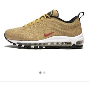 Nike Swarovski Air Max 97 NIB DS Size 10.5 Gold